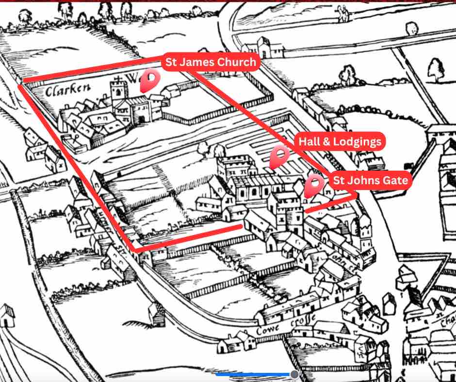 Medieval Map Clerkenwell 